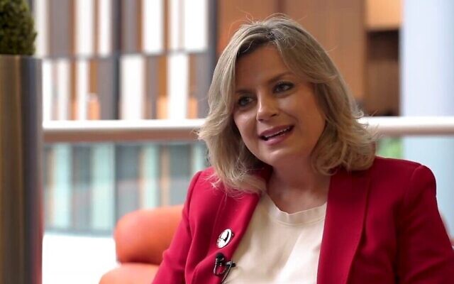 Claudine Aoun, fille du président libanais Michel Aoun. (Capture d'écran :  YouTube)