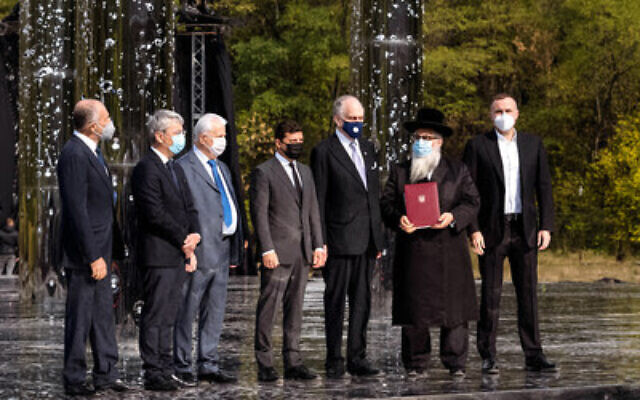 La cérémonie officielle de commémoration du 79ème anniversaire du massacre de Babi Yar.