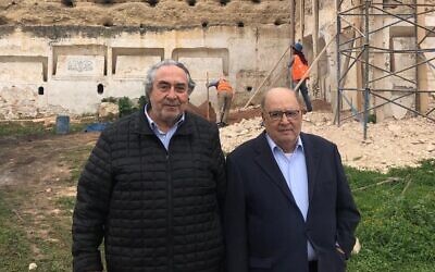 Serge Berdugo et Albert Devico. (Crédit : Communautés juives du Maroc / Facebook)