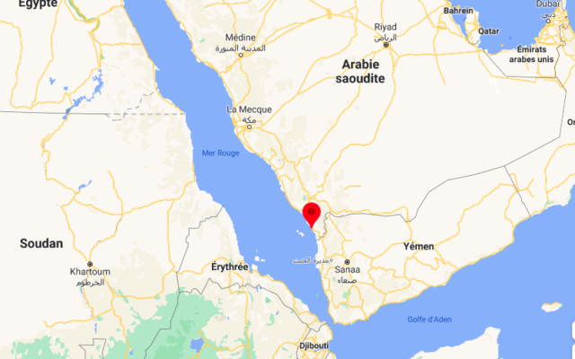 Jazan en Arabie saoudite. (Crédit : Google Maps)