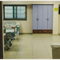 L'unité Covid d'un hôpital de Galilée. (Crédit : Shlomi Tova)