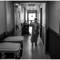 L'unité Covid d'un hôpital de Galilée. (Crédit : Shlomi Tova)