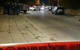 La scène d'un incident survenu à Arad où un homme a tué un individu qui tentait de voler sa voiture, le 29 novembre 2020. (Capture d'écran/Walla)