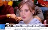 Mila dans l'émission Quotidien. (Crédit : Bangumi / TMC)