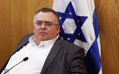 Le député Likud David Bitan à la Knesset le 15 janvier 2020. (Olivier Fitoussil / Flash90)