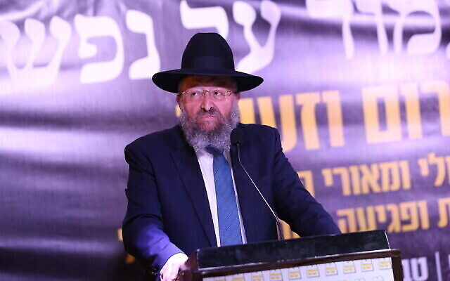 Le législateur du parti Shas Yoav Ben-Tzur à Tibériade, le 27 février 2020. (Crédit : David Cohen / Flash90)
