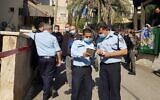 La police enquête sur une fusillade à Reineh, dans le nord du pays, le 2 décembre 2020. (Crédit : Police israélienne)