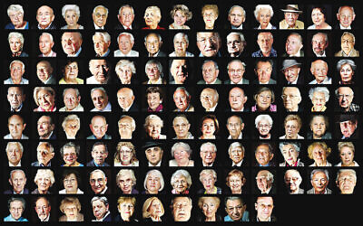 Les survivants de la Shoah qui figurent dans le livre de Matt Writtle, Portraits for Posterity. (Autorisation : Matt Writtle, via Jewish News)