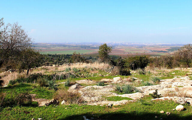 Une vue de la vallée d'Ayalon, qui aurait été le site d'anciennes batailles entre les Maccabées et les Grecs. (Crédit : Shmuel Bar-Am)