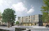 Le futur centre culturel juif de Boulogne-Billancourt (Hauts-de-Seine). (Crédit : Association Culturelle Juive de Boulogne Billancourt)