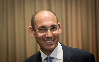Le gouverneur de la Banque d'Israël Amir Yaron, le 24 décembre 2018. (Crédit : Yonatan Sindel/Flash90)