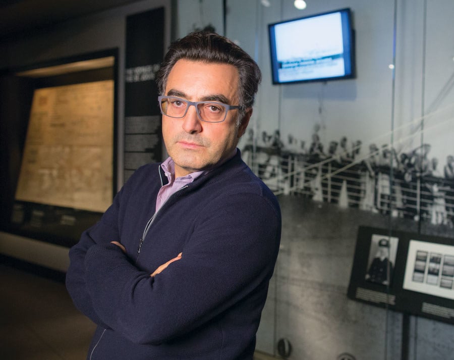 Maziar Bahari au musée de commémoration américain de la Shoah. (Autorisation) Maziar Bahari au musée de commémoration américain de la Shoah. (Autorisation)