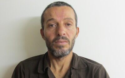 Muhammad Mruh Kabha, 40 ans, originaire du village palestinien de Tura al-Gharbiya, est soupçonné d'avoir assassiné Esther Horgen de l’implantation de Tal Menashe le 20 décembre 2020. (Shin Bet)