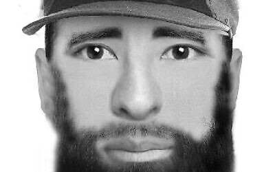 Portrait réalisé par la police d'un suspect dans le meurtre, en janvier 2019, de Yehuda et Tamar Kaduri. (Crédit : Police israélienne)