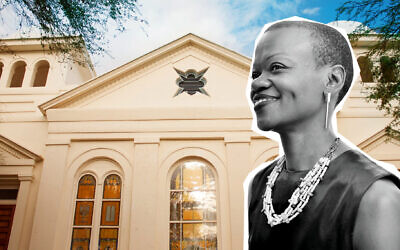 Gugulethu Moyo est la nouvelle directrice exécutive du Tucson Jewish History Museum/Holocaust History Center. (Illustration par Grace Yagel/ JTA)