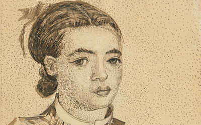 Le dessin de Vincent van Gogh, "La Mousmé", fait en 1888. (Autorisation : Christie’s)
