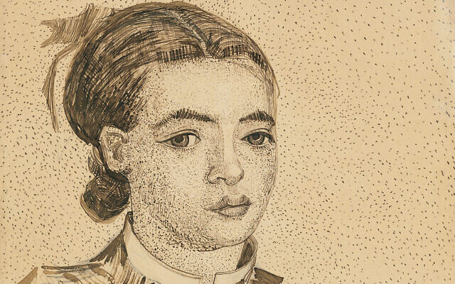 Le dessin de Vincent van Gogh, "La Mousmé", fait en 1888. (Autorisation : Christie’s)
