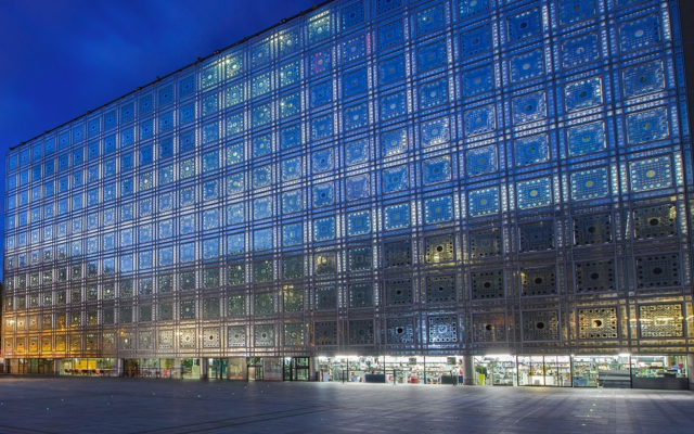 L’Institut du monde arabe, à Paris. (Crédit : Thierry Rambaud / IMA)