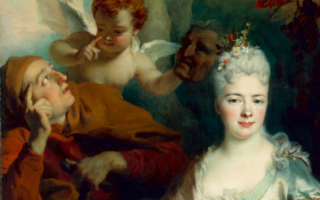 « Portrait de dame en Pomone », Nicolas de Largilliere, date inconnue. (Crédit : Domaine public / Staatliche Kunstsammlungen Dresden / Famille Strauss)