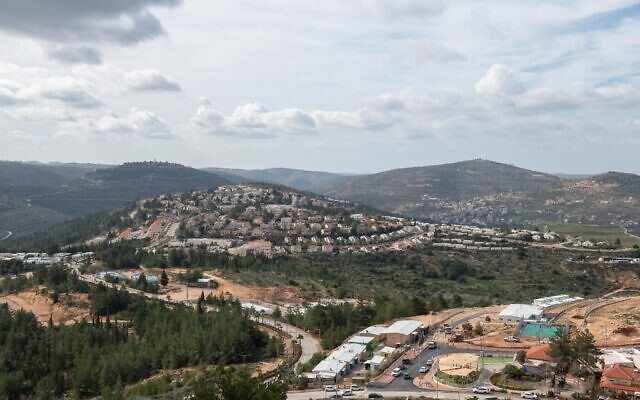 Vue de l'implantation d'Eli, en Cisjordanie, le 17 janvier 2021. (Crédit :  Sraya Diamant/Flash90)
