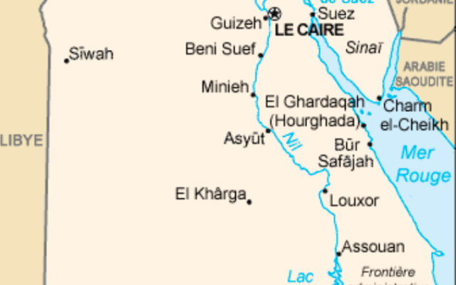 Canal de Suez. (Crédit : domaine public)