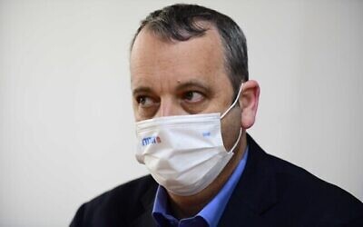 Le rabbin Gilad Kariv lors d'une réunion du Parti travailliste à Tel Aviv, le 24 mars 2021, au lendemain des élections pour la 24e Knesset. (Tomer Neuberg / Flash90)
