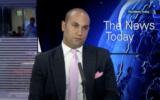 Patrick Aloni, soupçonné d'avoir escroqué 24 millions de dollars, lors d'un entretien avec i24News, le 14 mai 2014. (Capture d'écran :  i24News/Youtube)