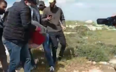 Atef Yussef Hanaysheh, 42 ans, qui aurait été tué lors d'affrontements à Beit Dajan dans le nord de la Cisjordanie, le 19 mars 2021. (Capture d'écran : Twitter)