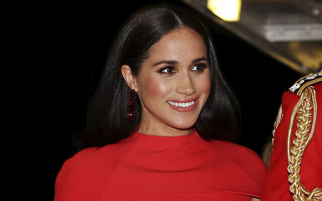 Meghan Markle arrive au Royal Albert Hall de Londres pour assister au Mountbatten Festival of Music, le 7 mars 2020. (Simon Dawson / Pool via AP, File) Meghan Markle arrive au Royal Albert Hall de Londres pour assister au Mountbatten Festival of Music, le 7 mars 2020. (Simon Dawson / Pool via AP, File)