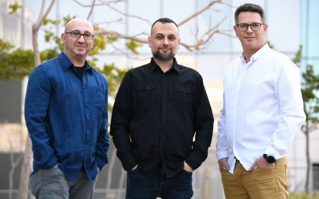 De gauche à droite : Dima Kagan, Eugene Geht et Amit Israel, fondateurs de Cyberfish (Autorisation)