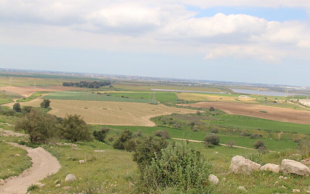 Le panorama depuis le sommet de Tel Tzafit. (Shmuel Bar-Am)