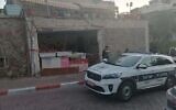 La scène d'un meurtre présumé à Eilat, le 27 mai 2021. (Crédit : Police israélienne)
