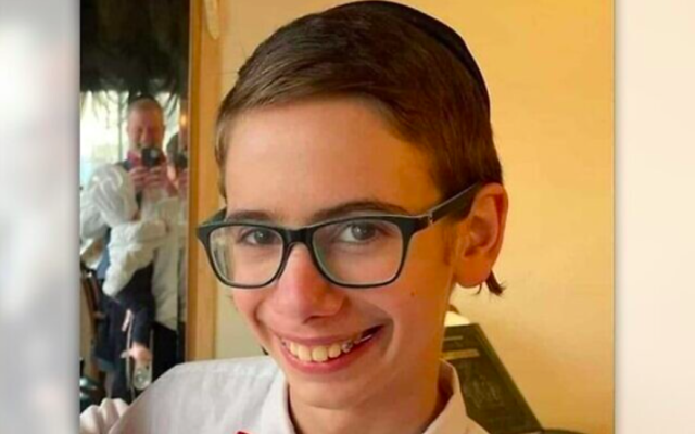 Elazar Yitzhak Koltai, 13 ans, tué dans la tragédie du mont Meron, le 30 avril 2021 (Crédit : autorisation)