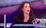 Solveig Halloin, activiste pour la protection animale, dans l’émission « Touche pas à mon poste » sur C8, le 6 mai 2021. (Capture d’écran TPMP / C8)
