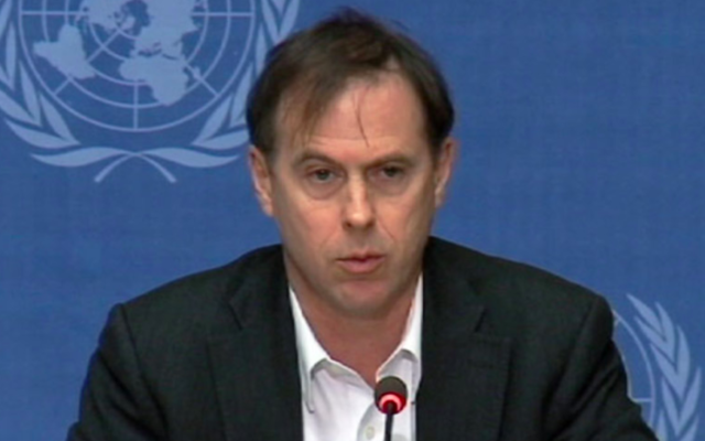 Rupert Colville, porte-parole du Haut-Commissariat des Nations Unies aux droits de l'homme (OHCHR). (Crédit : un.news org)