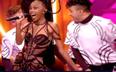 Eden Alene chante lors des demi-finales du concours de l'Eurovision 2021 à Rotterdam, aux Pays-Bas. (Capture d'écran)