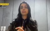 Riwa Murshid, une journaliste palestinienne de Gaza, raconte l'agression dont elle a fait l'objet de la part d'un membre des services de sécurité du Hamas pour non-port du hijab. (Capture d'écran  : Facebook)
