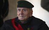 Hubert Germain, dernier Compagnon de la Libération, le 26 novembre 2021. (Crédit : Michel Euler / POOL / AFP)