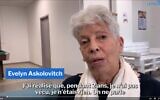 La survivante de la Shoah Evelyn Askolovitch. (Capture d'écran)