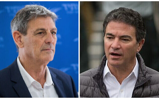 (G) Ram Ben Barak (Crédit: Yonatan Sindel/Flash90) et (D) Yossi Cohen (Crédit: Miriam Alster/Flash90)