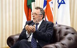 András Heisler est le président de Mazsihisz, un groupe de coordination des communautés juives hongroises. (Crédit: avec l'aimable autorisation de Mazsihisz via JTA)