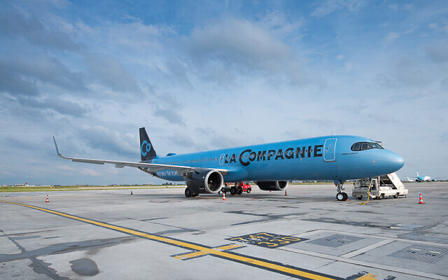 Un Airbus A321 Neo de La Compagnie. (Crédit : La Compagnie)