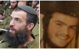 Les victimes d'une attaque mortelle à l'arme blanche à Jérusalem, le samedi 3 octobre 2015 : Nehemia Lavi, 41 ans (à gauche) de Jérusalem, et Aharon Banita (Bennett), 22 ans (à droite) de Beitar Illit. (Courtoisie)