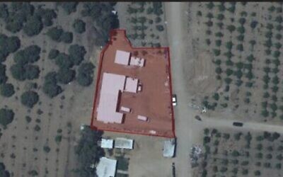 Une image publiée par Tsahal montrant un site du Hamas visé par des frappes aériennes le 3 juillet 2021 après que des ballons incendiaires aient déclenché des incendies dans le sud d'Israël. (Bureau du porte-parole de Tsahal)