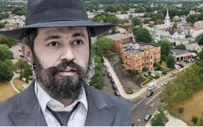 Le rabbin Shlomo Noginski, poignardé à Boston, le 1er juillet 2021 (Crédit : Chabad.org)