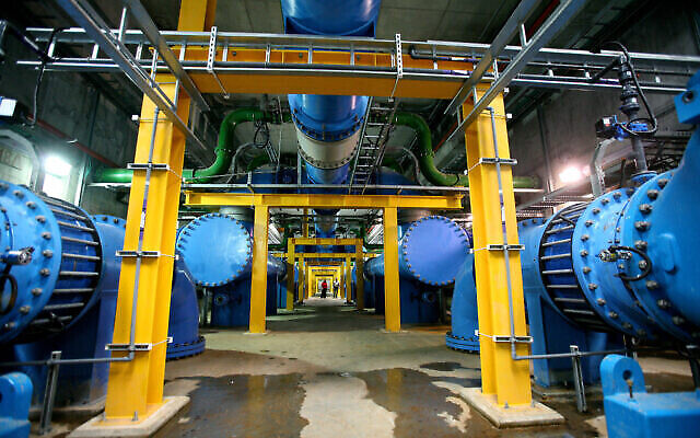 Vue de l'usine de filtration d'eau d'Eshkol dans le nord d'Israël, le 17 avril 2007. (Crédit: Moshe Shai/FLASH90)