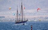 Le bateau Fleur de Passion quitte Eilat en direction du Soudan, le 20 juillet 2021. (Marcos Schonholz)