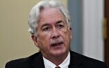 Dans cette photo d'archives prise le 15 avril 2021, le directeur de la CIA William Burns témoigne lors d'une audience du House Intelligence Committee sur les menaces mondiales, à Capitol Hill à Washington. (Crédit : Al Drago / POOL / AFP)