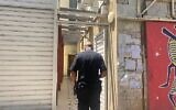 La police sur le lieu de la fusillade à Haïfa, le 21 août 2021. (Police israélienne)