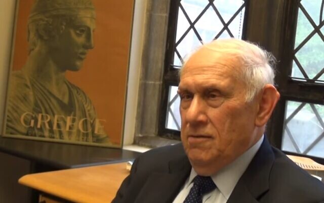 Donald Kagan en 2013. (Capture d'écran : YouTube)